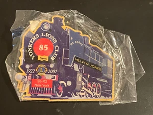 Lions Club Pin 2007 Yonkers New York 85th Anniversary Train Locomotive Pin. - Picture 1 of 2