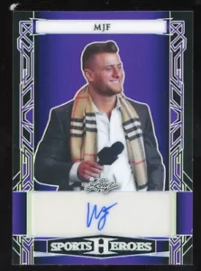 MJF 2024 Leaf Sports Heroes Auto #BA-MJF Serial #d 2/4 Maxwell Jacob Friedman - Picture 1 of 2