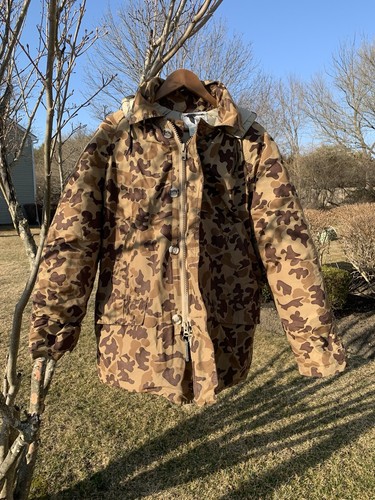 CANADA GOOSE RARO Made in Canada Piumino d'oca XL Giacca Orvis Parka mimetico caccia YKK