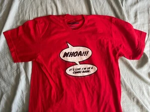 Threadless "Woah! I'm in a comic book" Tee Shirt Medium - Picture 1 of 2