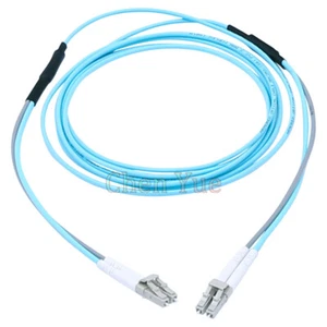 120M 10G OM3 Armored Cable Fiber Patch Cord LC to LC 3.0mm MM 50/125 Duplex - Picture 1 of 5