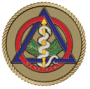Dentistry Medallion for Box Cremation Urn/Flag Case - 2 Inch Diameter - Picture 1 of 1