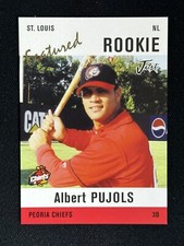 2004 Just Minors Albert Pujols AP3 Baseball Card Peoria Chiefs Cardinals
