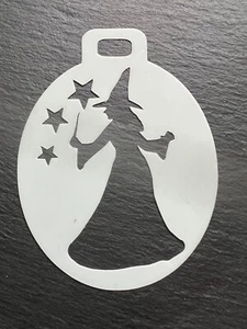 Stencil pittura viso halloween riutilizzabile lavabile strega stella 90 mic mylar - Foto 1 di 7