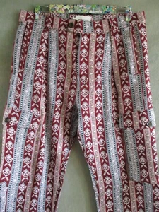 Honor the Gift Luther red floral stripe damask woven cargo pants 32  - Picture 1 of 9