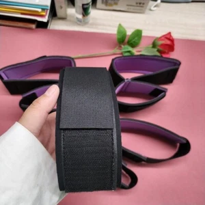 Bondage Thighs Cuffs Handcuffs to Wrist SM Leg Spread Bed Restraint Slave Game - Picture 1 of 13