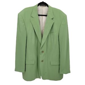 Haspel Mens 46 Long Cassidy Green Silk 2 button sport coat blazer jacket