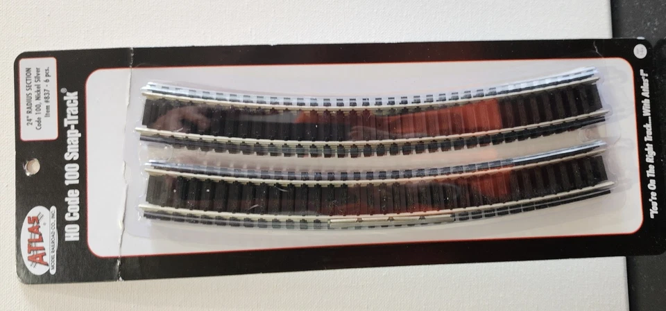 atlas ho 24" radius curve track (6) - Image 1 of 1