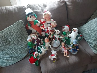 Vintage Annalee Dolls  Used. Various Dates & Conditions  - Image 1 of 2