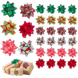 24 große Weihnachtsgeschenkschleifen, 3,5 Zoll, Schleifen für Geschenkverpackung und Geschenke,... - Bild 1 von 7