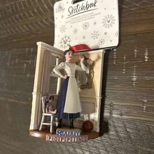 Disney Parks Mary Poppins With Song Bird  Sketchbook Christmas Ornament NWT - Picture 1 of 5