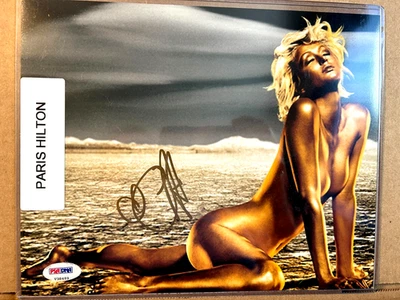 Fotografía autografiada 8x10 Paris Hilton certificado de autenticidad PSA/ADN # V38489 Foto 1 de 4