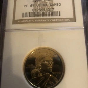 2000-S Sacagawea Dollar ---- NGC PROOF-69 Ultra Cameo --- - Picture 1 of 2