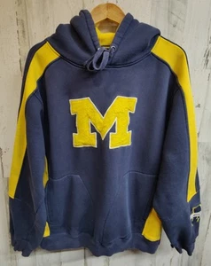 Michigan Wolverines Sewn Logo Heavyweight Hoodie Men's XL Colosseum Pullover - Picture 1 of 12