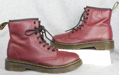 Bota con cordones Doc DR. Martens Youth Delaney Borgoña talla 2 1460 rojo granate 9" Foto 1 de 4