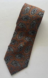 Joseph A Bank Seidenkrawatte Executive Collection Paisley rostfarben L-59 W-3,00 - Bild 1 von 9
