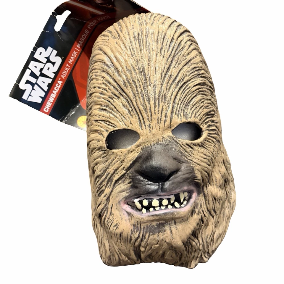2016 Chewbacca Star Wars Face Mask Rubies Cosplay Costume Wookiee Halloween - Image 1 of 3