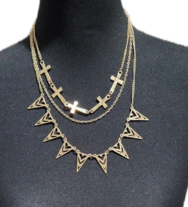 Collar Cruz y Picos de Oro - Imagen 1 de 1