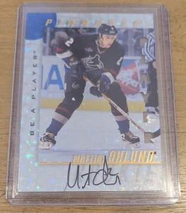 MATTIAS OHLUND 1997-98 PINNACLE BAP BE A PLAYER ROOKIE PRISMATIC AUTO SP/100 215 - Picture 1 of 3
