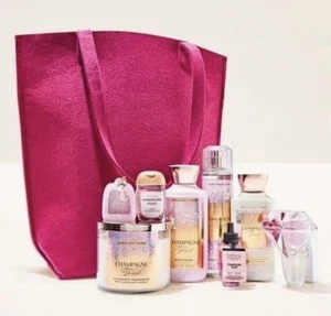 NUOVO Bath & Body Works Champagne Toast Iconic Confezione Regalo 9 Pezzi - Foto 1 di 3