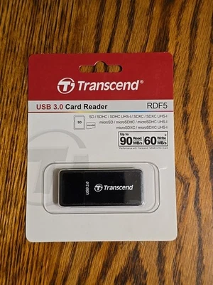 Transcend USB 3.0 Card Reader RDF5 Factory Sealed  - Image 1 of 2