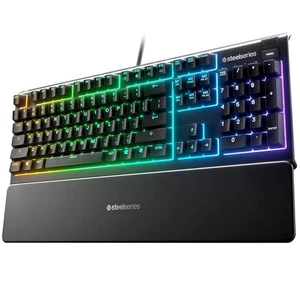 SteelSeries APEX3 High Water Resistant Gaming Keyboard, Silent Switch, Black - Picture 1 of 3