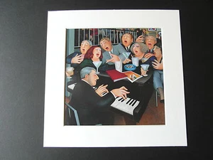 BERYL COOK"BIG OLIVES OR LITTLE" MOUNTED CARD 8 X 8 FUNNY - Picture 1 of 1