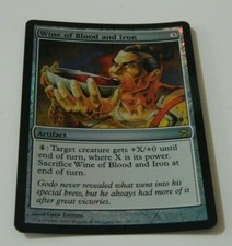 Wine of Blood and Iron-Foil-Saviors of Kamigawa-MTG-Rare-MODERATELY PLAYED
