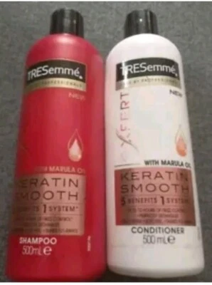TRESemme Keratin Smooth Shampoo  & Conditioner With Marula Oil 500ml - Image 1 of 2