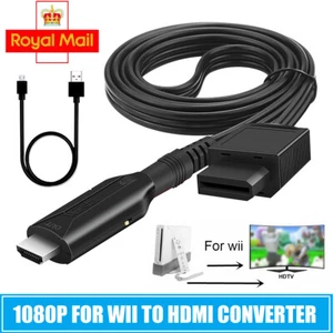 WII to HDMI Cable Converter Full HD 1080P WII to HDMI Wii 2 HDMI Converter UK - Picture 1 of 12