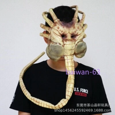 Alien Facehugger Mask Latex Figure Cosplay Props Adult Mask Helmet HOT Halloween - Image 1 of 4