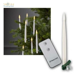 10 Kabellose LED Weihnachtskerzen Lichterkette Weihnachtsbaumbeleuchtung Kerzen - Bild 1 von 6