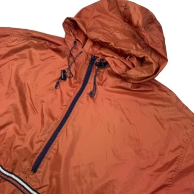 VTG Ocean Pacific OP Men’s Fulll Zip Hooded Anorak Windbreaker Brown • XL Foto 1 de 4