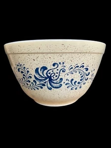 Vintage Pyrex Homestead #401 1.5 Pint Blue Brown Tan Speckled Mixing Bowl - Picture 1 of 11