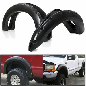 4x Fender Flares For 1999-2007 Ford F250 F350 SuperDuty Wheel Pocket Rivet Style - Picture 1 of 12