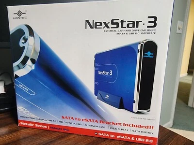 Vantec NexStar3 3.5-Inch SATA to USB 2.0 and eSATA External Hard Drive Enclosure - Image 1 of 3