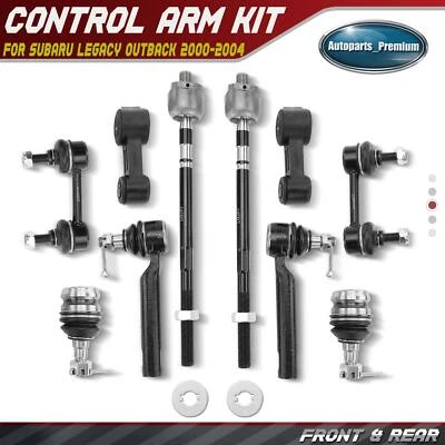 10x Front & Rear Sway Bar Link & Tie Rod End for Subaru Legacy Outback 2000-2004 - Image 1 of 4