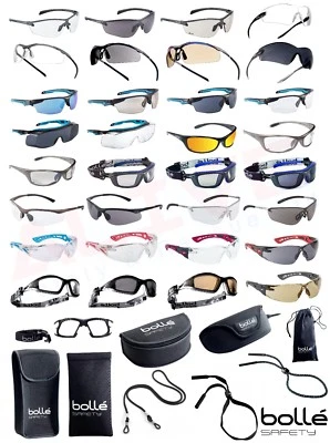 Bolle Safety Glasses Various Types - BOLLE Protection Case Pouch Adjustable Cord
