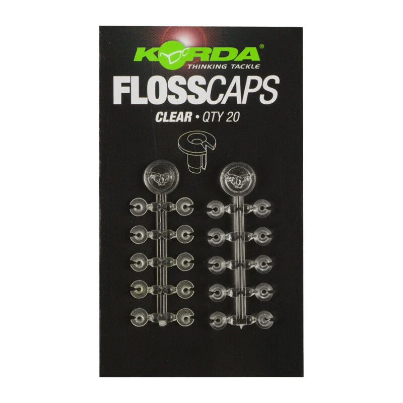 Korda Floss Caps Clear - 20 Ringe für Boiliemontagen, Boilieringe zur Fixierung - Bild 1 von 1