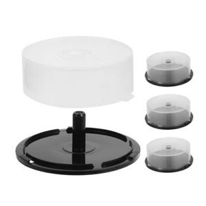 4 Pcs CD-Aufbewahrungsbehälter Stapelbare Speicherbehälter Spiele-Disc-Halter - Afbeelding 1 van 12