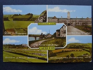 Wales Newport CAERLEON 5 Image Multiview inc Training College c1950s Postcard - Picture 1 of 2