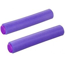 SupaCaz Siliconez XL Foam Handlebar Grips & Plugs - Lightweight XC - Neon Purple