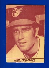 JIM PALMER orioles 1971 MILK DUDS NO CREASES