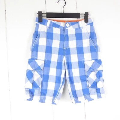 Hanna Andersson Shorts Boys SZ 130cm US 8 Cargo Shorts Plaid Baggy Casual - Image 1 of 4