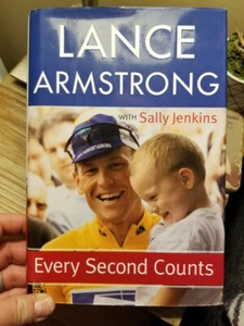 Every Second Counts by Lance Armstrong 2003 1st Edition 1st Printing HB DJ VGC!! - Picture 1 of 10