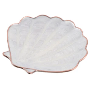 Jewelry Tray Dish Holder Display Organizer Shell Shaped Trinket Tray - Picture 1 of 12