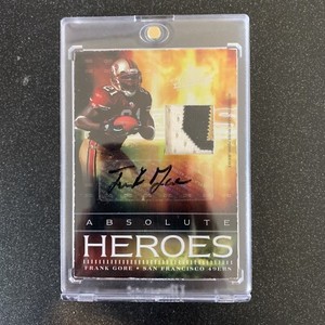 2007 Absolute Memorabilia Frank Gore Heroes Prime Patch/Auto 11/25