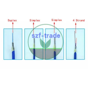 20M Indoor Armored Fiber Patch Cord Duplex SM ST-ST UPC FTTH Fiber Cable Jumper - Afbeelding 1 van 1