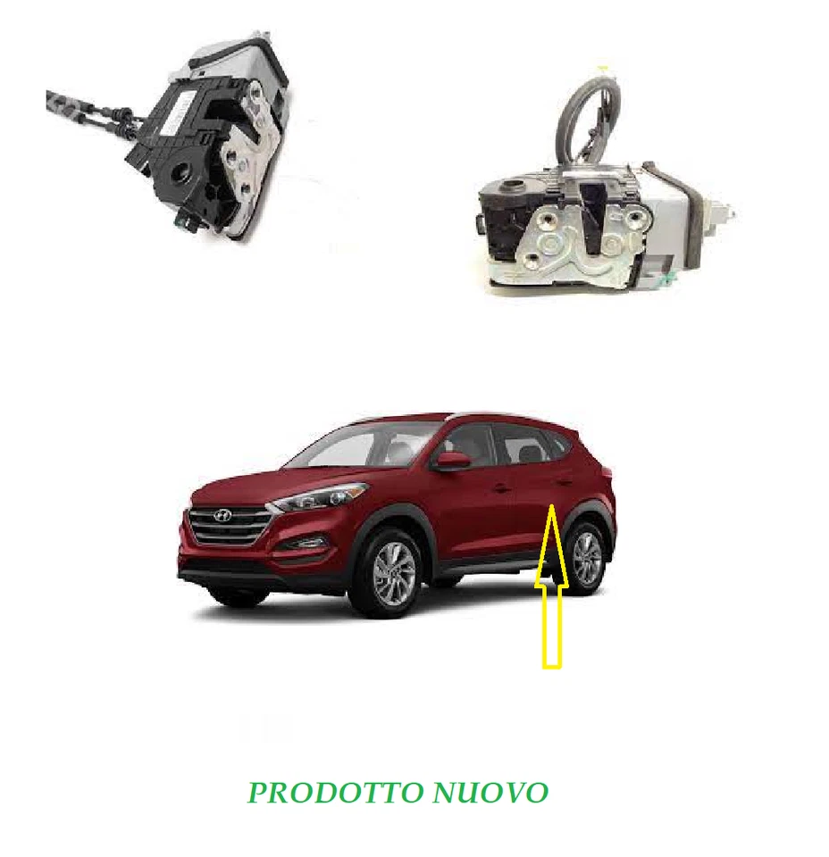 SERRATURA PORTA PORTIERA POSTERIORE PER HYUNDAI TUCSON 2015-2021 ATTUATORE SX - Immagine 1 di 1