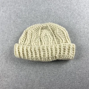 Betmar Gorro Adulto Crema Grueso Tejido Crochet Invierno Gorra Casa Hecho en Japón - Imagen 1 de 7